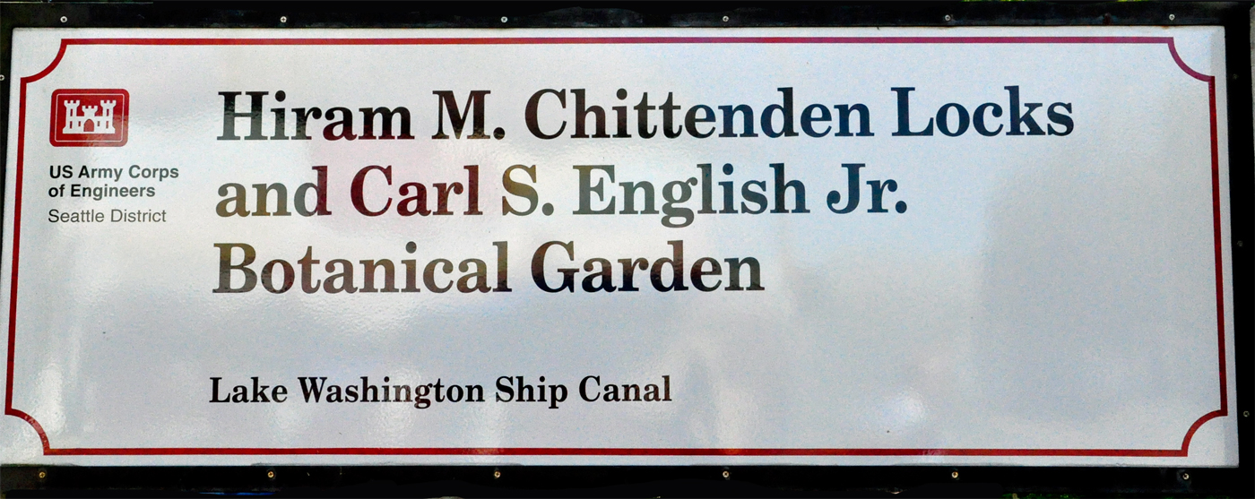 sign: Hiram M. Chittenden Lock